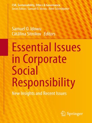cover image of Essential Issues in Corporate Social Responsibility